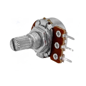 R16148-1A-2-B50K Potenciómetro: axial; de volta única; 50kΩ; 125mW; ±20%; THT; 6mm