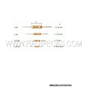 RF0.6W/287K RESISTENCIA FUSIVEL 0,6W 287K 1%