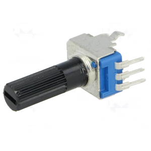 R9011-1-100K Potenciómetro: axial; de volta única; 100kΩ; 125mW; ±20%; THT; 6mm