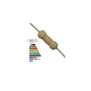 R1W/2K Resistencia carvao 1w 2k 1%