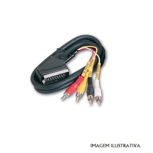 SCART39 CABOS SCART+4 RCA ( só audio )