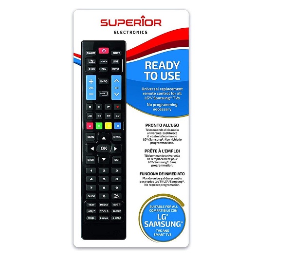 SUPTRB002 Comando SUPERIOR p/ LG & Samsung Smart TV
