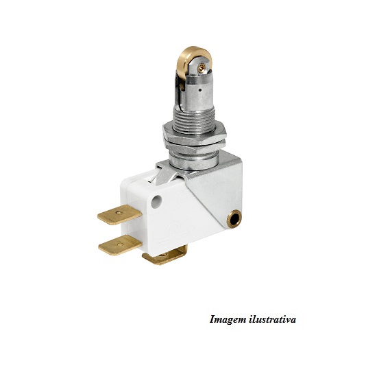 SW110 MICRO SWITCH C/ ROLETE 28x16x11mm Altura total 45.2mm