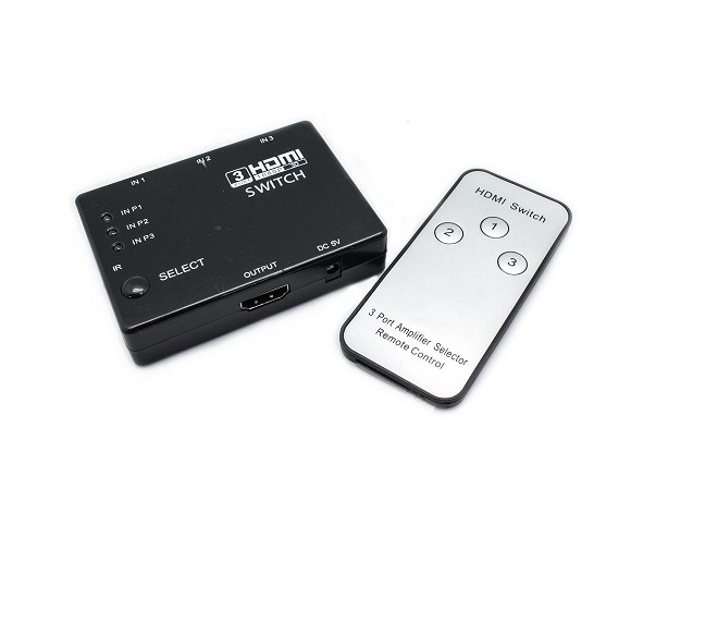 SWHDMI3X1 Comutador HDMI Matrix 3 Entradas - 1 Saída c/ Comando