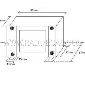 T2182 TRANSFORMADOR ALIMENTACAO 18+18V AC 2A