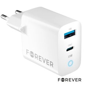 TC-06-33AC CARREGADOR / ALIMENTADOR USB TIPO C + USB A QC + PD 33W