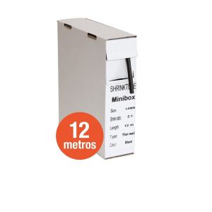TER104 Caixa com 12mts manga retrátil preta 4.8mm