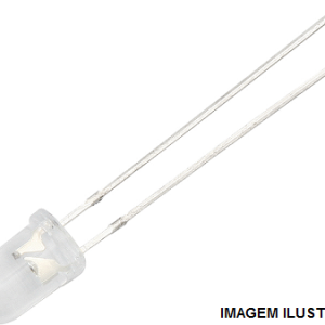 TLB114/PL Diodo LED com luz azul (470nm) 5mm alto brilho 8000mcd
