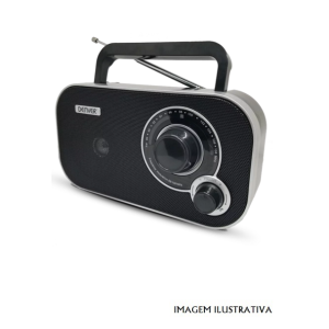 TR51-BLACK Rádio FM Portátil Preto DENVER