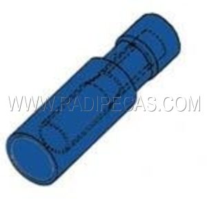 TRFAZ TERMINAL REDONDO 5mm FEMEA ISOLADO Azul