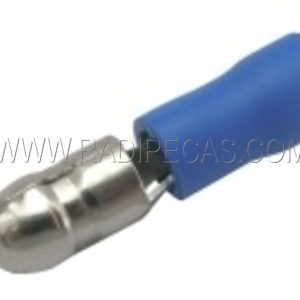 TRMAZ TERMINAL REDONDO 5mm Macho ISOLADO Azul
