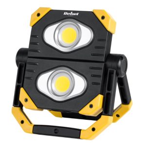 URZ3607 Projetor Led portátil branco frio 2000lm IP44 - 2x9.5w - bateria 3.7v 5Ah