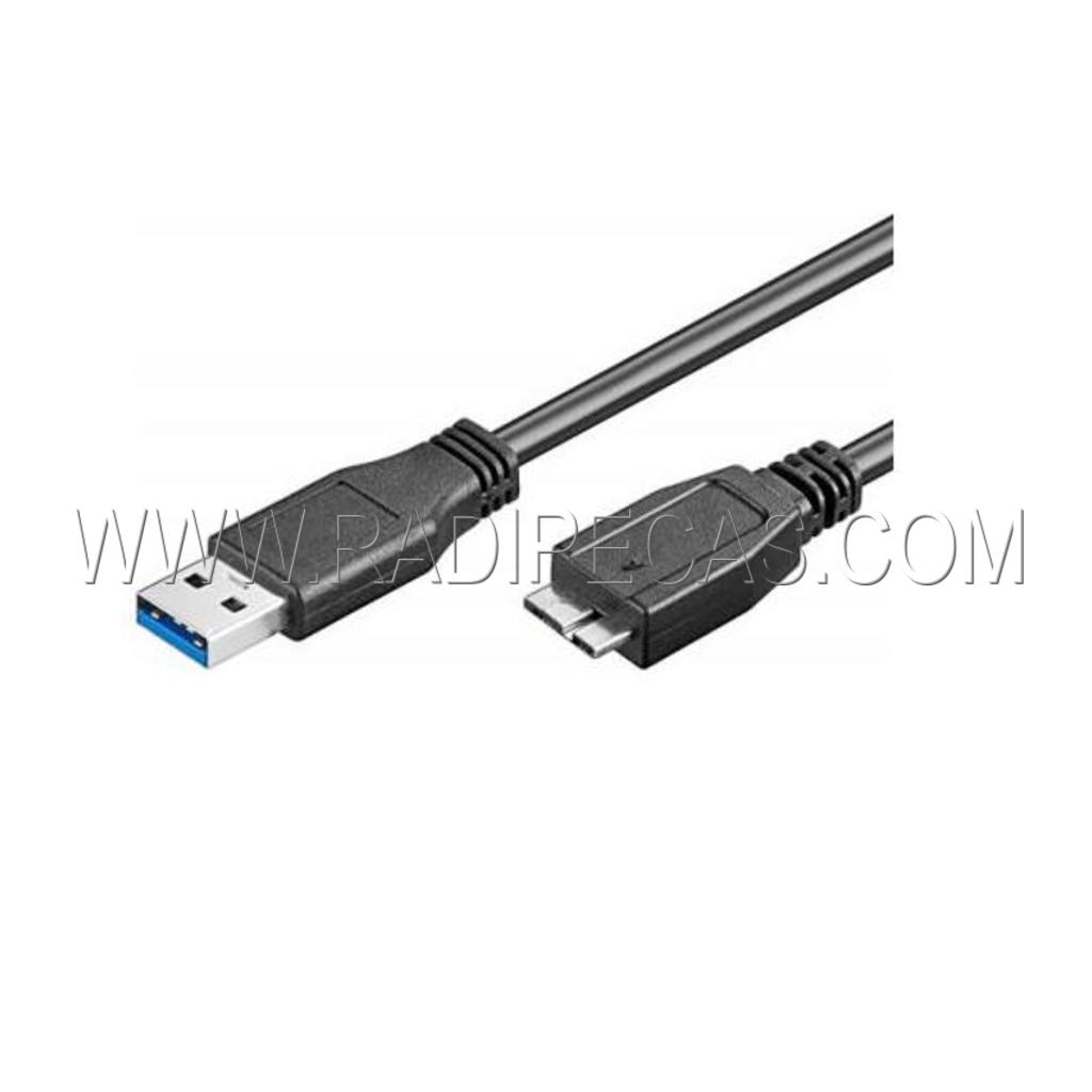 USB30.6018 Cabo USB 3.0 A Macho / Micro USB 3.0 B Macho 1.8mt