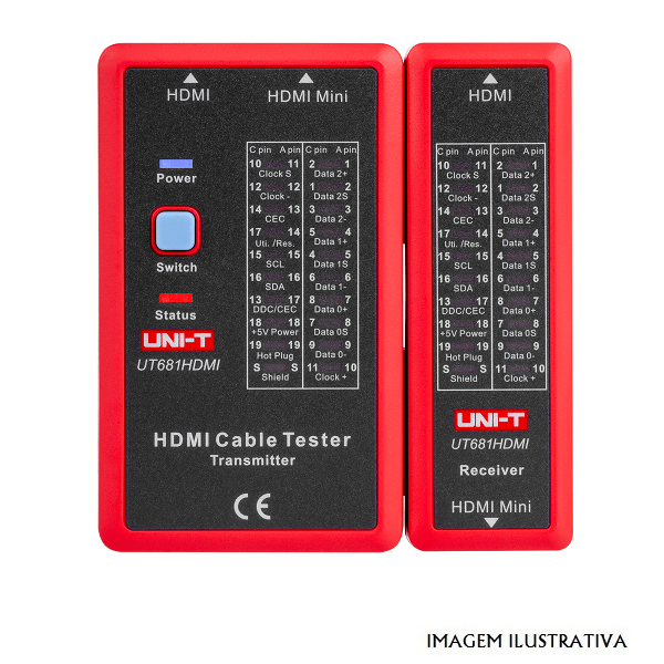 UT681HDMI Testador cabos HDMI UNI-T