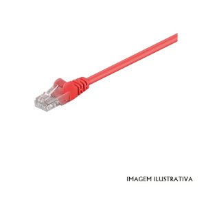 UTP5/0.5V CABO UTP CAT.5 0.5m VERMELHO