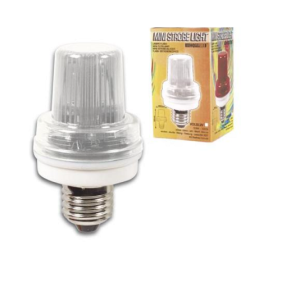 VDLSLW Lampada Mini Strobe 3W / 230V - E27 Branca