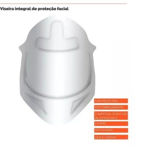 VISE1 Viseira integral protecção facial com anti-embaciamento