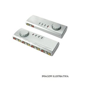 VMS4N Comutador AV RCA 4 entradas / 1 saida