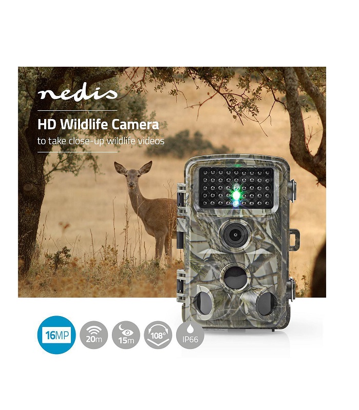 WCAM150GN Câmera de vida selvagem CMOS 16MP sensor movimento SD até 32GB NEDIS - Image 7