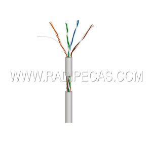 WIR9042R Cabo UTP cat.5 CCA cinza unifilar 24awg , 5.5mm ext. - sem chumbo -
