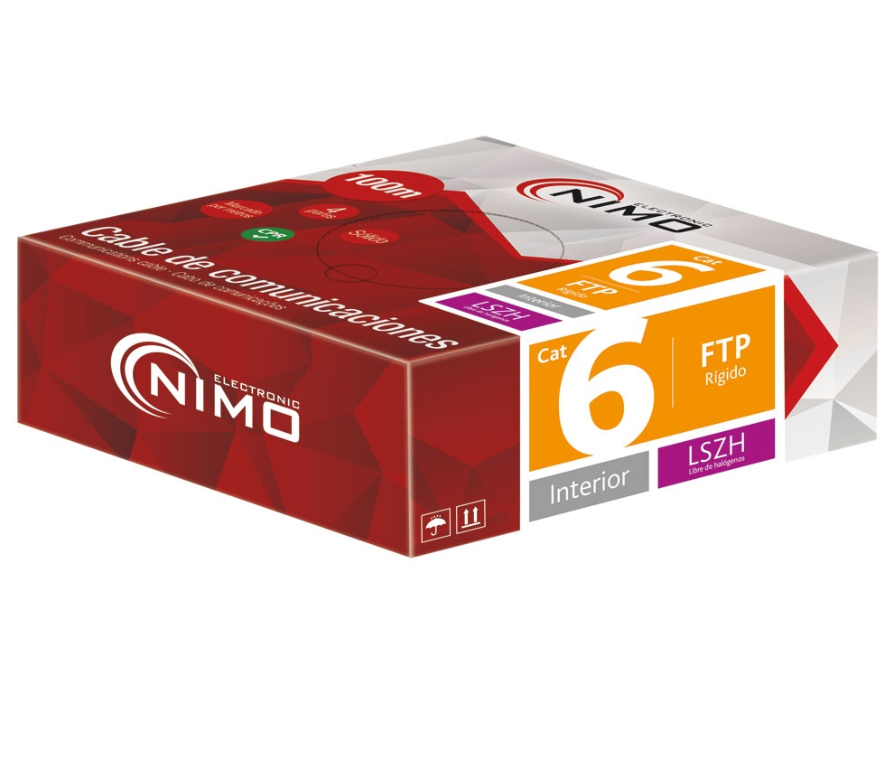 WIR9078 Cabo de rede FTP cat.6 rígido interior