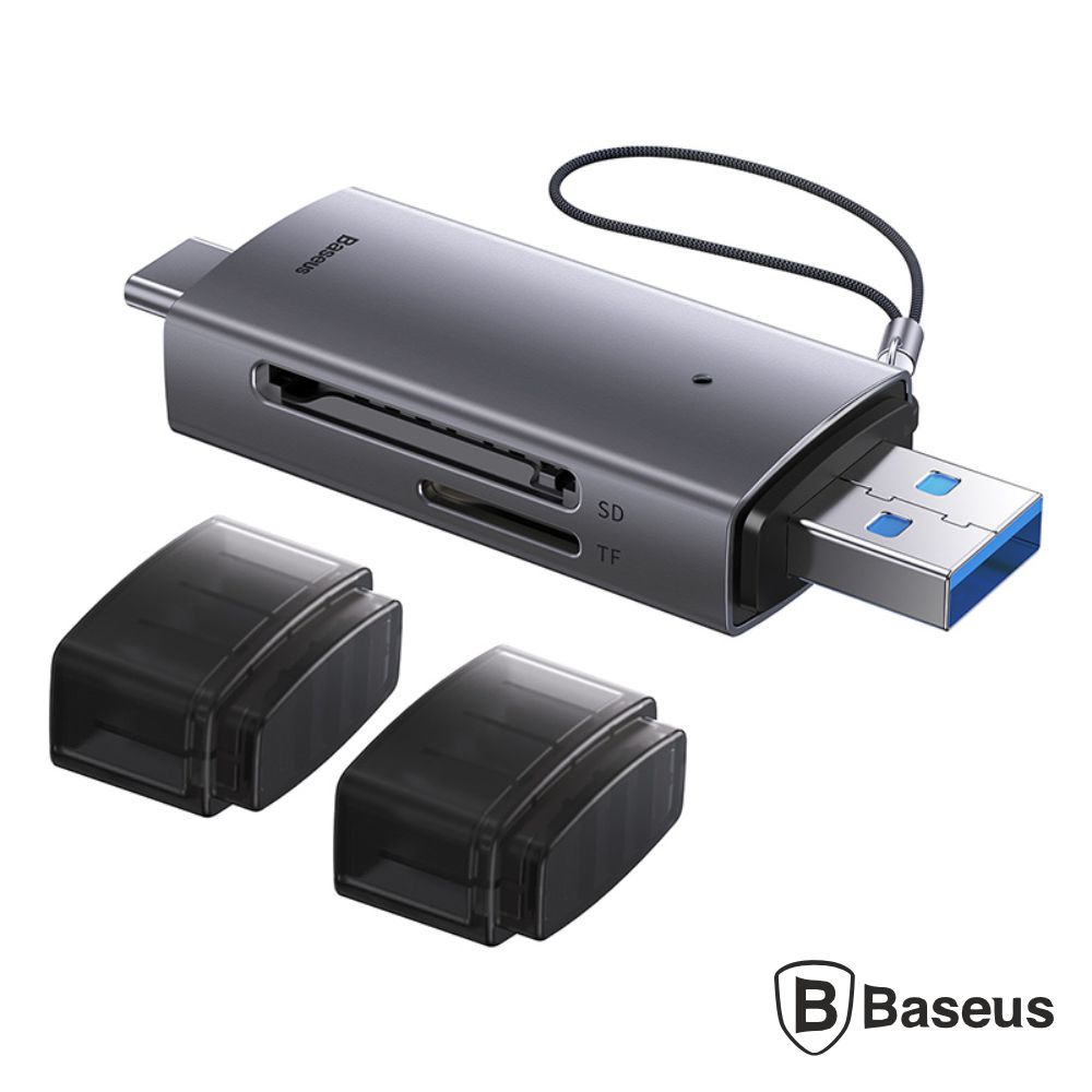 WXQX060113 Leitor de cartoes de memoria USB-A 3.0 / USB-C BASEUS