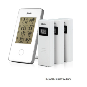 WS-1330 Estação Meteorológica S/ Fios C/ 3 Sensores ALECTO