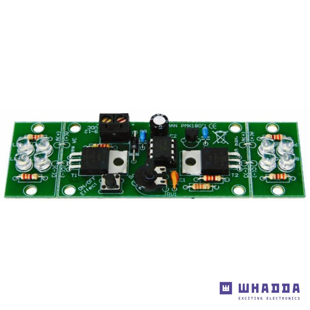 WSL180 Kit de soldagem educacional, 2 -Channel Flashing LED Light