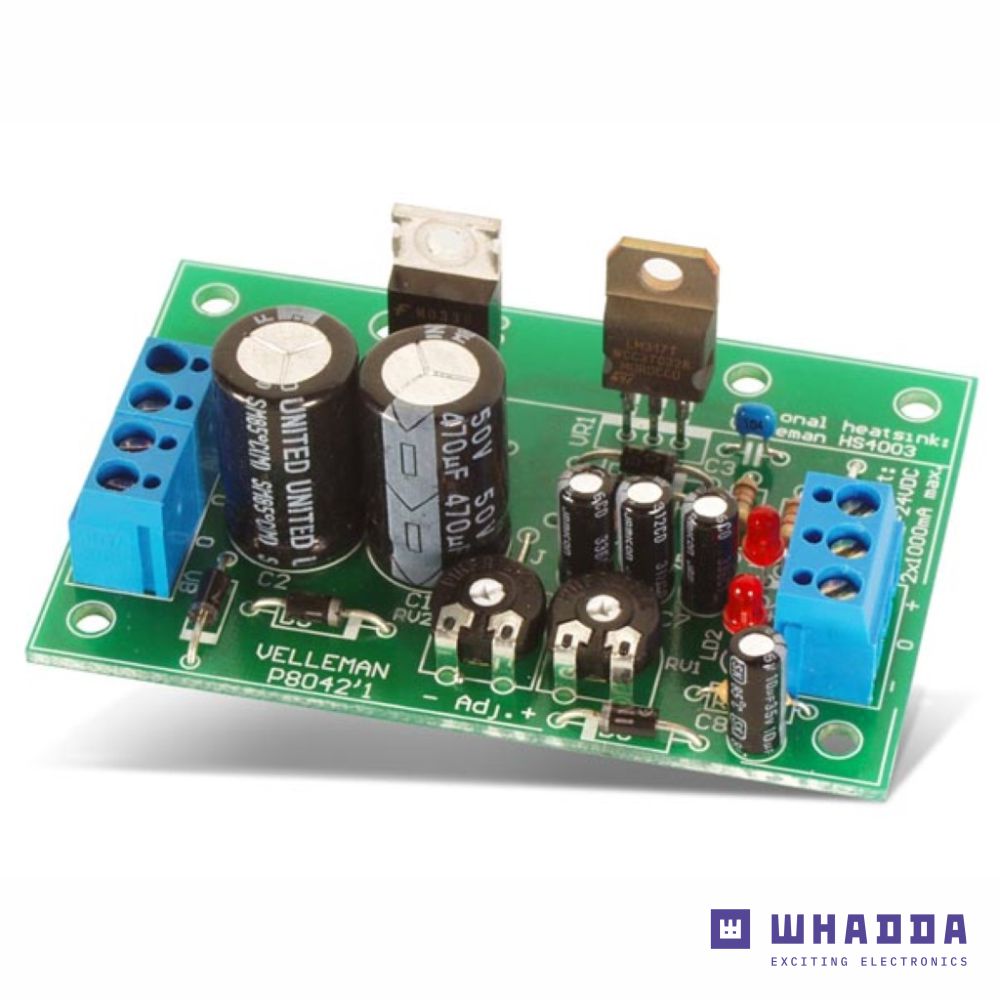 WSPC8042 Kit de soldar, DIY, 1 Uma fonte de alimentação simétrica, ideal para amplificadores operacionais, amplificadores, LED