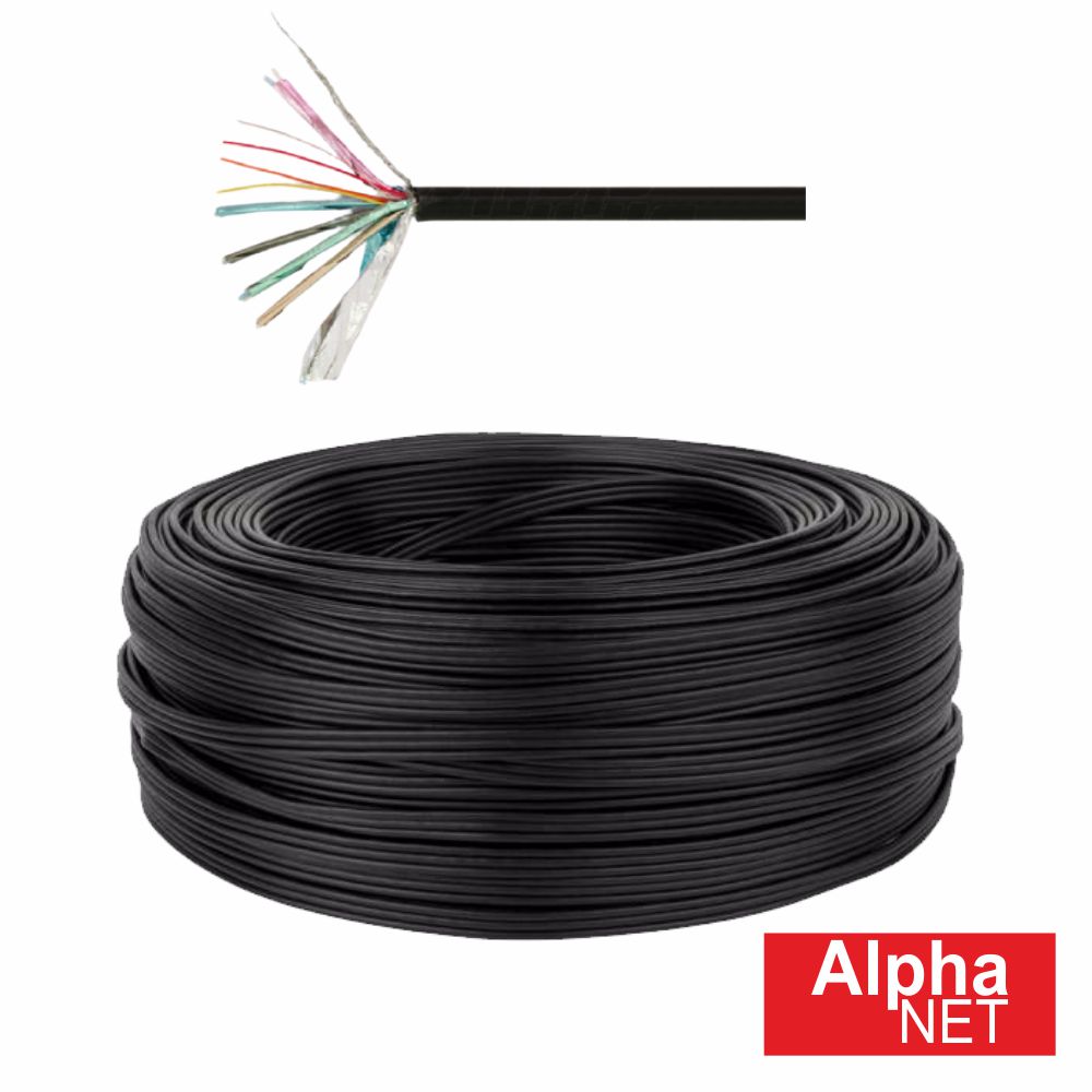 WTR380/2 Cabo Áudio/Vídeo HDMI Ø8.5mm Preto Alpha Elettronica