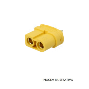 XT60U-F Ficha de alimentação DC XT60 fêmea 2 pinos