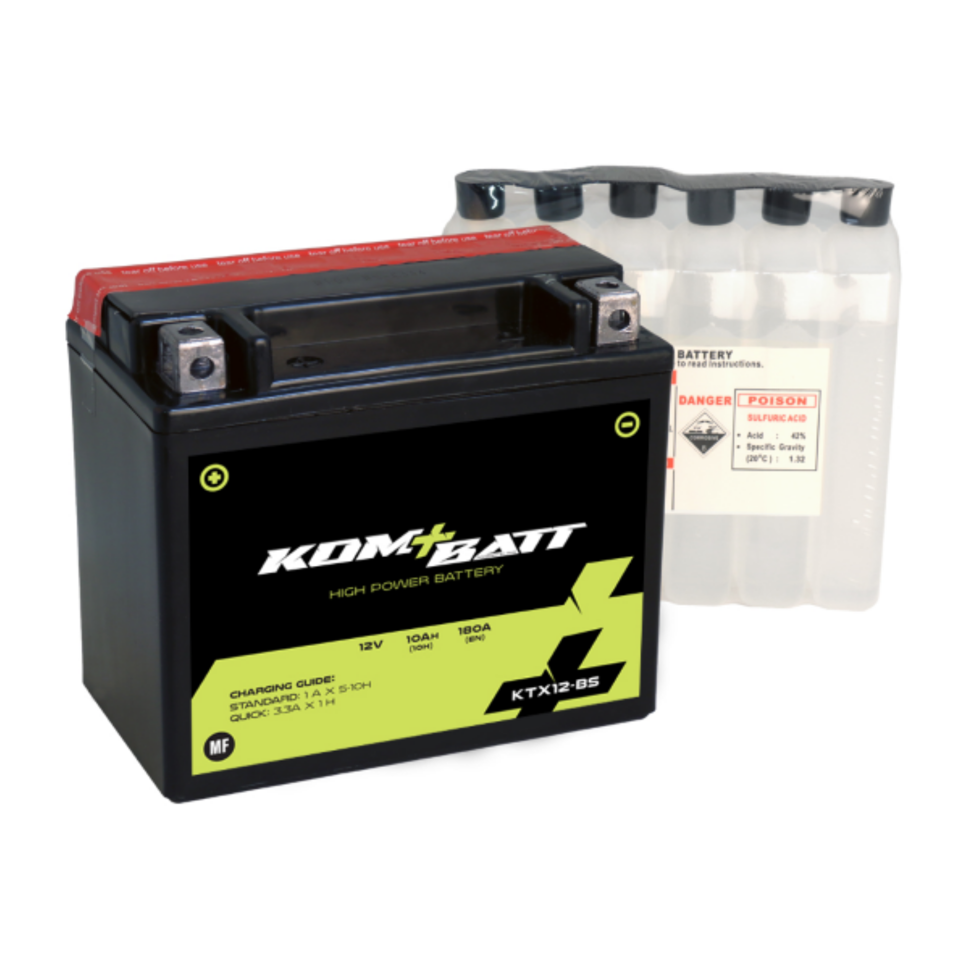 YTX12-BS Bateria YTX12-BS / KTX12-BS 150x87x130 mm positivo à esquerda
