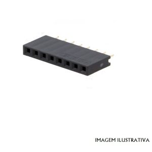 ZL262-8SG Ficha 8 pinos fêmea simples 2,54mm p/ ARDUINO