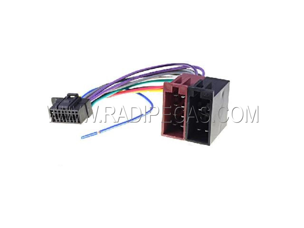 ZRS-206 ADAPTADOR ISO P/ AUTO RÁDIO SONY (16 PINOS)