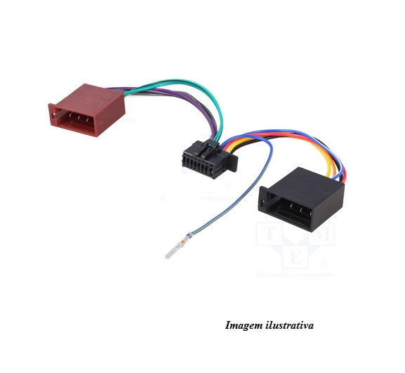 ZRS-214 Ficha Para auto rádio JVC / Keenwood 16p