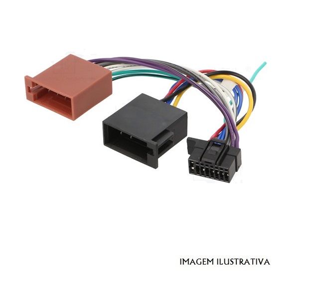 ZRS-230 Ficha Para auto rádio SONY 16p