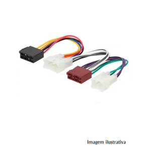 ZRS-AS-4B Ficha Para auto rádio Daihatsu,Lexus,Subaru,Toyota,VW; ISO