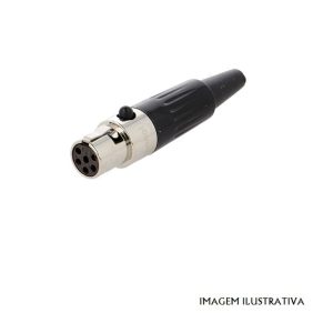 AG6F Conectores XLR 6 FEM CONT NI PLTD
