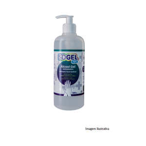 AGEL500 ALCOOL EM GEL DESINFECTANTE DE MÃOS (500mL)