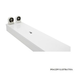 LM1024X2 Armadura dupla - para 2 lampadas 150cm - ligação 1 lado