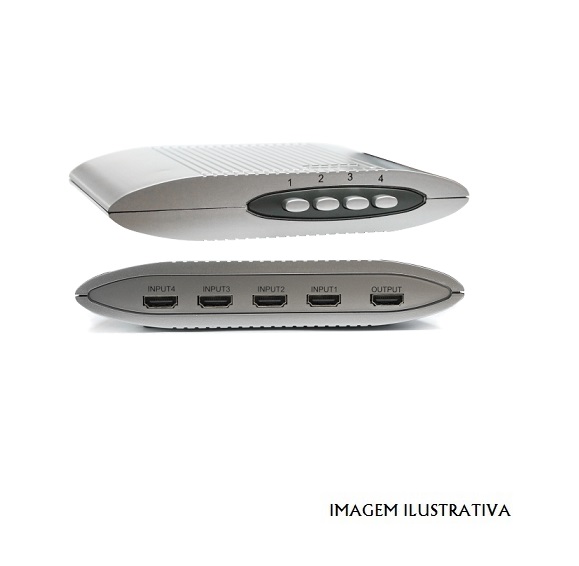AVS25 COMUTADOR 4 PORTAS HDMI 4IN / 1 OUT, 3D