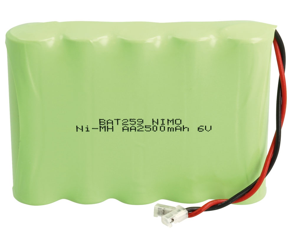 BAT259 Bateria 6v 2.5Ah nimh 5x AA