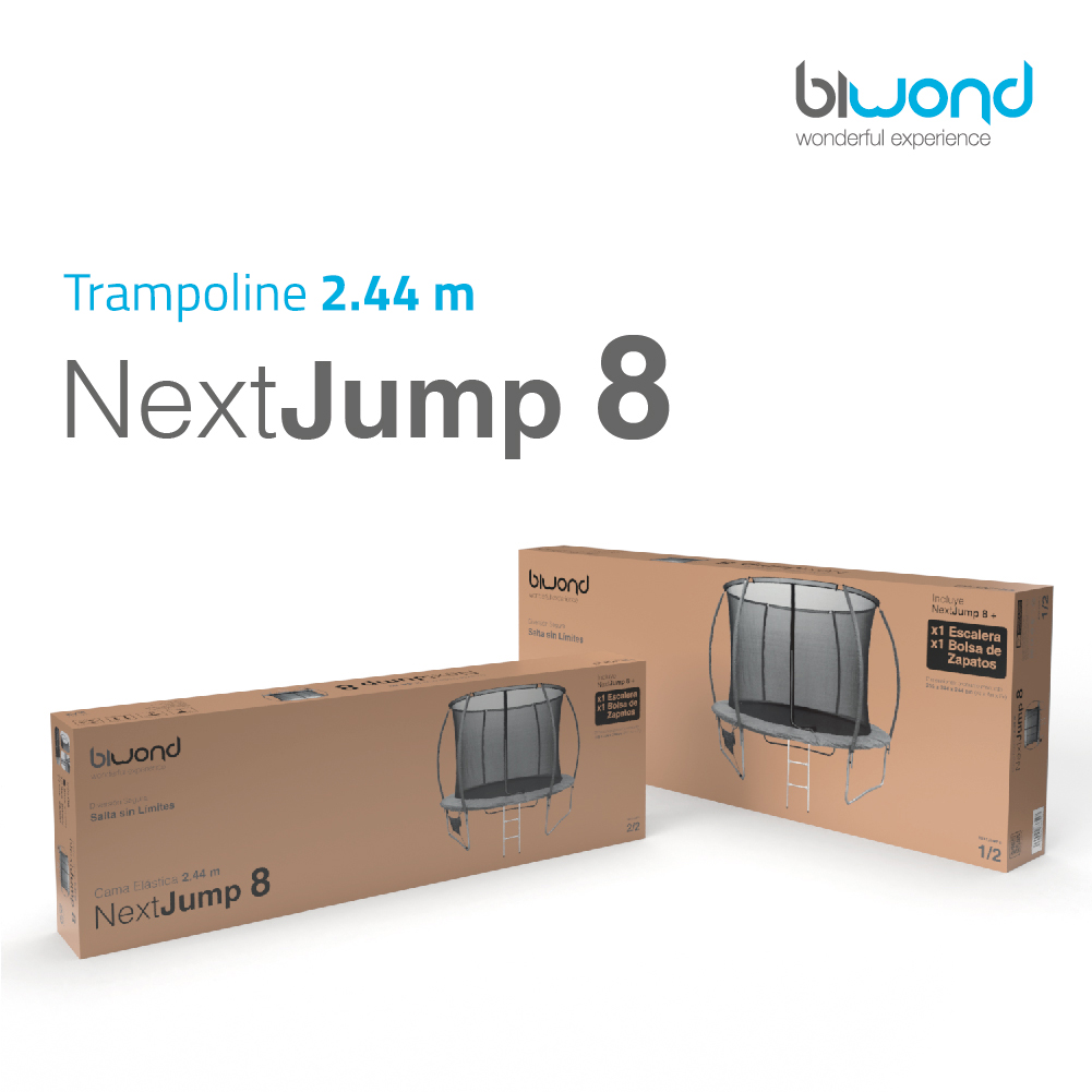 BW0052 Trampolim Nextjump 8 com 2.44m - Azul - Biwond - Image 5