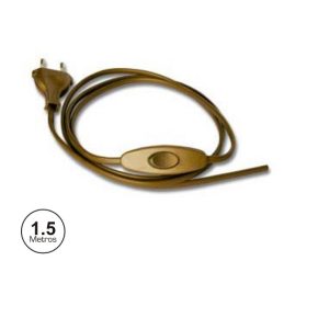 CBP1.5D Cabo dourado com banana de passagem, com 1,5m