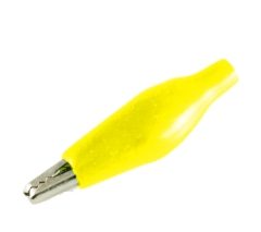 O117PAM PINÇA CROCODILO ISOLADA 27mm Amarela