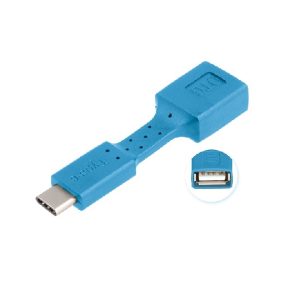 CON518AZ Adaptador USB-C Macho / USB 3.0 A Fêmea otg - azul -