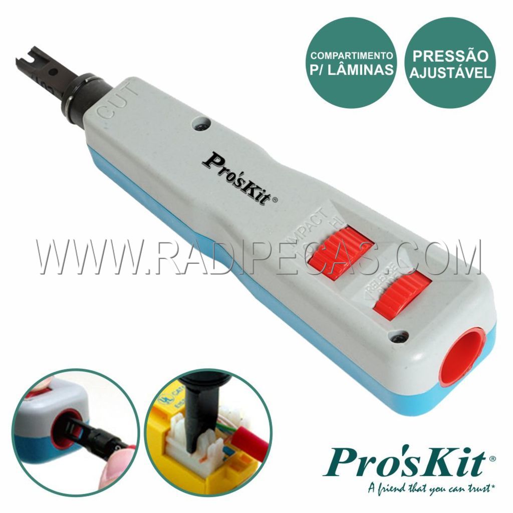 CP3152 Ferramenta inserção tipo 110/88 c/ funçao corte