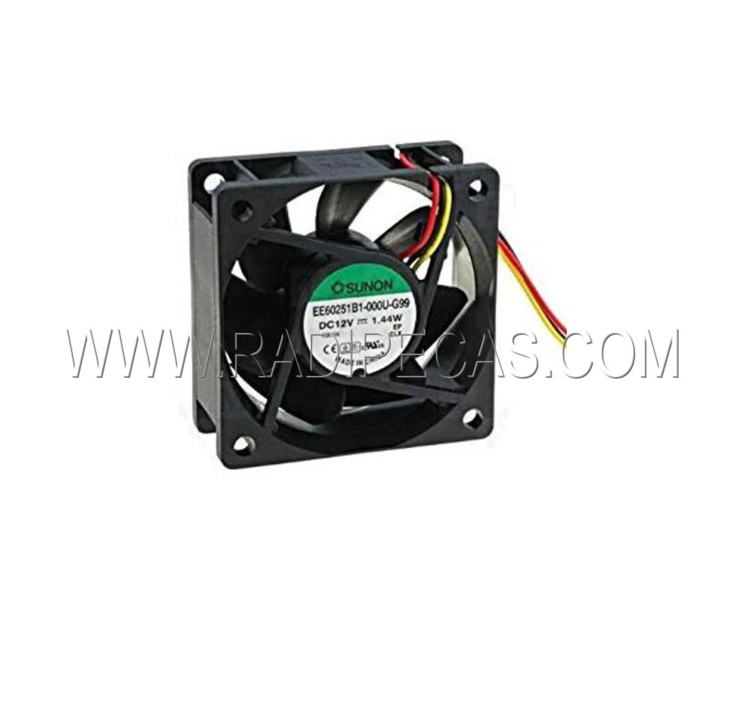EE60251B1-G99 Ventilador: CC; transversal; 12VDC; 60x60x25mm; 39,93m3/h; 34,5dBA