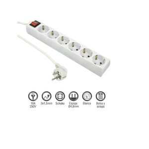 EL0019 Extensão 6 tomadas c/ interrupt. 3m 3x1.5mm