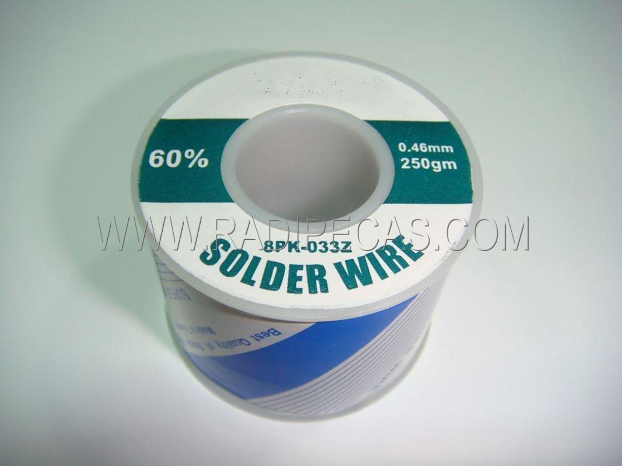 EST-100 SOLDA/TINOL 250G 60/40 0.46mm resinosa